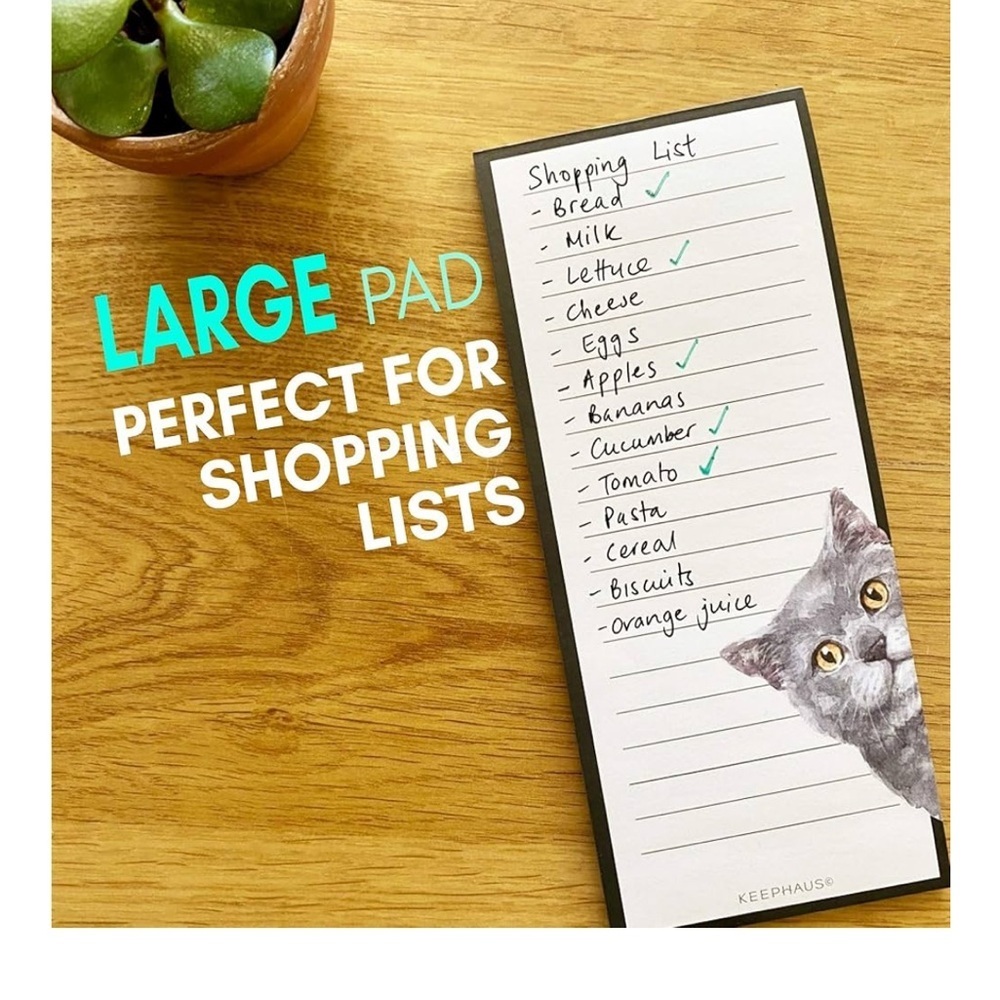 Cute Cat Design Magnetic Notepad Set - 3 Pack - Picture 4 of 7